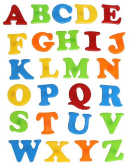 Alfabet letters set - 26x stuks - magnetisch - 4 cm