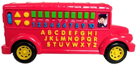 Alfabet Phonics Bus Vroege Onderwijs Puzzel Bus Auto Speelgoed Interactief Speelgoed Ouder-kind Communicatie Tool