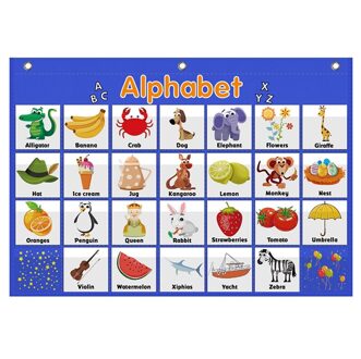 Alfabet Pocket Grafiek Woord Erkenning Pocket Grafiek Abc Alfabet Pocket Grafiek Kids Educatief Tool Met Alfabet Kaart
