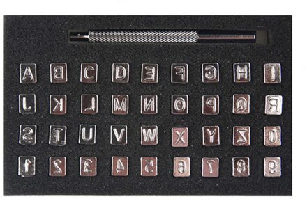 Alfabet Stempel Gereedschap Set 36Pcs Horloge Polsbandje Hoofdletters Diy Zakken Riem 3.5Mm/6.5Mm Portemonnee schoenen Leer Tooling Sets