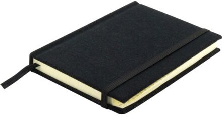 Alfabetboek Kangaro A6 A-Z linnen hard cover zwart, 208 pagina's, leeslint, elastiek