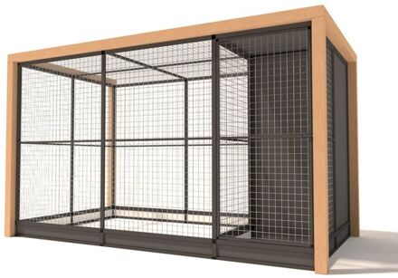 Alfred - Kattenren - Aluminium - Antraciet - 345x190x202 cm