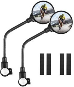 Algemene Fiets Achteruitkijkspiegel Verstelbare Stuur Achteruitkijkspiegel Roterende Groothoek Mountainbike Racefiets Fiets Accesso A paar