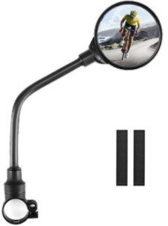 Algemene Fiets Achteruitkijkspiegel Verstelbare Stuur Achteruitkijkspiegel Roterende Groothoek Mountainbike Racefiets Fiets Accesso single