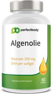 Algenolie DHA capsules - Plantaardige omega 3 - Hersenen & ogen - 60 softgels - PerfectBody