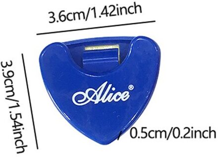 Alice Gitaar Pick Holder Grote Capaciteit Plastic Plectrum Case Met Zelfklevende Sticker Voor Gitaar Onderdelen Gitaar Plectrum Houder Blauw