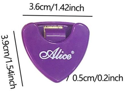 Alice Gitaar Pick Holder Grote Capaciteit Plastic Plectrum Case Met Zelfklevende Sticker Voor Gitaar Onderdelen Gitaar Plectrum Houder Paars