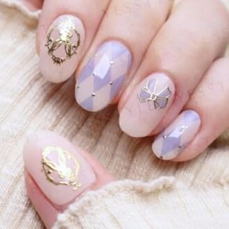 Alice's Tea Party Nails Art Stickers 24 pcs