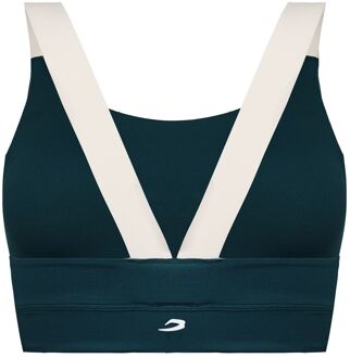 Alicia Dames Teal Sportbeha Groenblauw