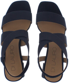 Alida elastiek sandaal | dames | maat: | stof en immitatieleer - maat 39 Zwart