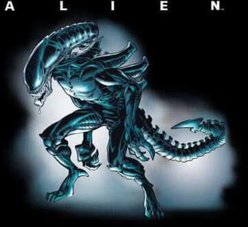 Alien Drooling Through Smoke Women's Cropped Hoodie - Black - XS - Zwart