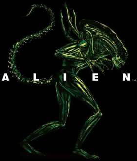 Alien Full Side Women's Cropped Hoodie - Black - XS - Zwart