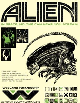 Alien Icons Unisex T-Shirt - Cream - S Crème