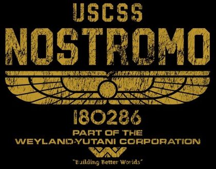 Alien Nostromo Unisex T-Shirt - Black - XXL Zwart