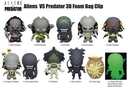 Alien vs. Predator 3D PVC Bag Clips Display (24)