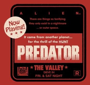 Alien Vs Predator Double Bill Unisex T-Shirt - Red - S Rood