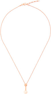 'Aliena' Dames 925 Sterling Zilveren Ketting met Hanger - Roze zh-7373 RG Rosé