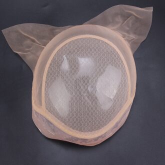 Alileader Producten Bruin Siliconen Lace Front Pruik Cap Populaire Pruik Accessoires Zwitserse Kant Haar Netto Kant Pruik Cap 1 stks/pak