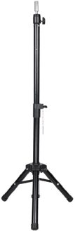 Alileader Pruik Statief Stand Mannequin Hoofd Met Standaard Aluminium Statief Voor Mannequin Hoofd Pruik Maken Kit Verstelbare zwart