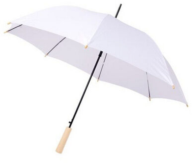 Alina 23 inch auto open gerecycleerde pet paraplu - maat One size Wit