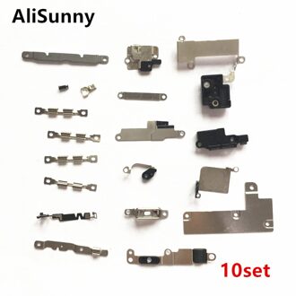 AliSunny 10 set innerlijke Metalen Beugel Houder voor iPhone 7 Plus 5.5 ''7G Binnen Kleine Onderdelen Shield Plaat accessoires Set Kits Onderdelen 10x for 7Plus