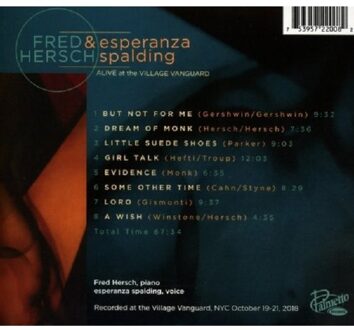 Alive At The Village Vanguard - Fred Hersch & Esperanza Spalding