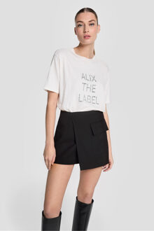 Alix The Label 2403834602 ladies knitted t-shirt Wit - XS