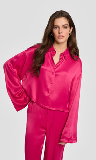 Alix The Label 2403953594 ladies woven kimono sleeve blouse Roze - M