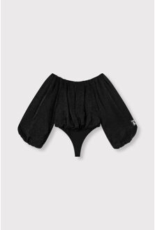 Alix The Label 2511921465 sparkle balloon body Zwart - XS