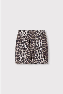 Alix The Label Animal ballon skirt - - maat M Veelkleurig