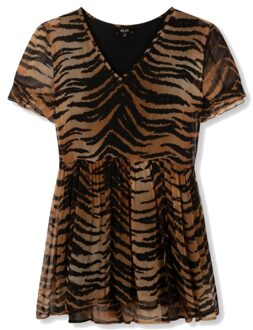 Alix The Label Casual Jurk Dames XS Zwart dessin