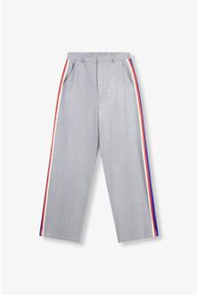 Alix The Label Coated herringbone pants - Grijs