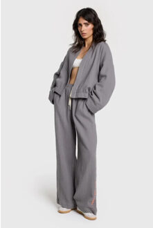 Alix The Label Crinkle wide leg pants - Grijs - S