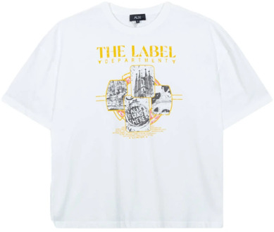 Alix The Label Gebreide Dames T-shirt Alix The Label , White , Dames - L,M