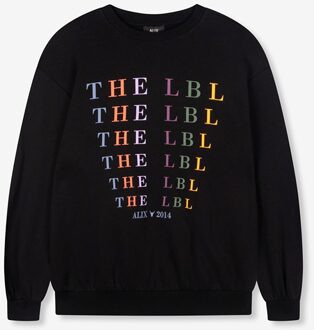 Alix The Label L:adeis knittet the label sweater Zwart - M