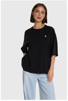 Alix The Label Ladies knitted faded lx t-shirt t-shirts 2602819652 Zwart - S