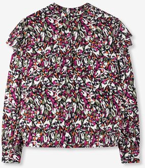 Alix The Label Ladies woven blurry flower blouse Print / Multi - XS
