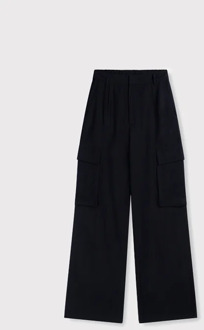 Alix The Label Linen cargo pants - Zwart