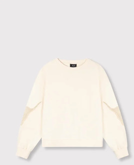 Alix The Label Mesh sweater - Ecru - XS