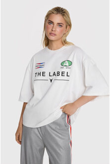 Alix The Label Racer t-shirt off-white Ecru - S