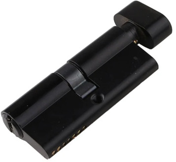 All Brass Black Cylinder Lock Door Window Security 70 80 90 100mm Cylinder Living Room Lock Handle Customized Brass Key