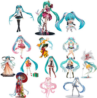 All Hatsune Miku Megurine Luka Kimono Swimsuit Racing Girl Martial Arts Figma Miku Hobbies Model Action Toy Figures Toy Gifts