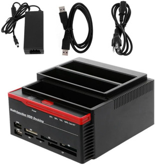 All in 1 USB 3.0 to SATA IDE External High Speed Hard Drive Card Reader Multifunctional HDD Dock Base UK/US/EU plug