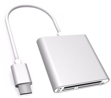 All in 1 USB Type C naar CF SD TF Camera Externe Kaartlezer voor Macbook Pro Air Telefoon OTG USB-C Apparaten Super Speed