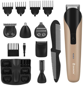 All In One Hair Trimmer Men Professional Clipper Shaver Electric Beard Nose Ear Eyebrow Hair Cutting Machine Rechargeable Razor