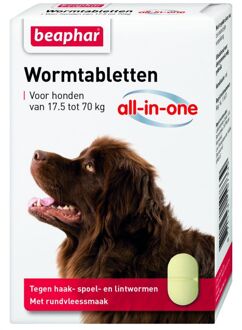 All In One Ontwormingsmiddel - Hond - 17.5-70 kg - 2 Tabletten