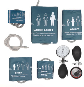 All Neonatal Infant Child Adult Blood Pressure Monitor Meter BP Cuff Arm Aneroid Sphygmomanometer Pressure Meter Gauge Cuffs