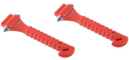 All Ride 2x Noodhamers/veiligheidshamers met mes auto - Action products