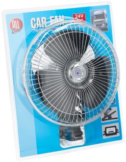 All Ride Auto/truck ventilator met dia 25 cm - 24V aansluiting en klem - kabel 200 cm