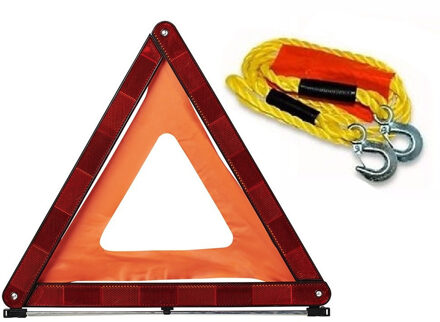 All Ride Autopech set sleepkabel 4 meter inclusief gevarendriehoek